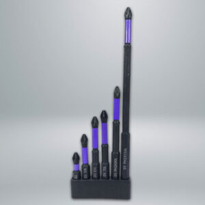 impact screwdriver bits / purple / 6pcs